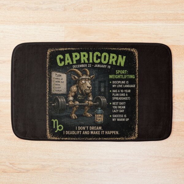 Item preview, Capricorn Gym Tee designed and sold by TheThriftyBrit.