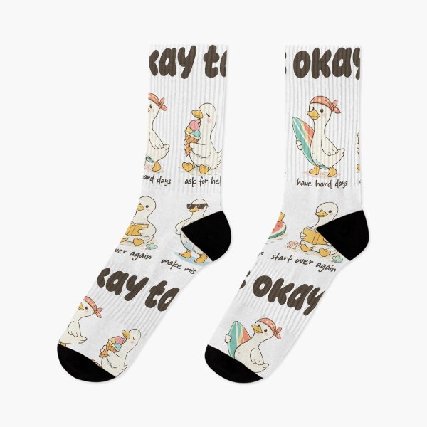 Item preview, It Is Okay To – Cute Positive Affirmation Ducks Illustration designed and sold by AngryToro.