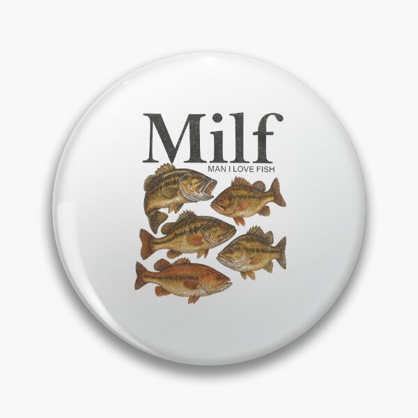 Item preview, MILF Man I Love Fish Funny Bass Fishing Fisherman designed and sold by ostenlee.