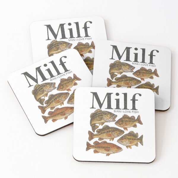 Item preview, MILF Man I Love Fish Funny Bass Fishing Fisherman designed and sold by ostenlee.
