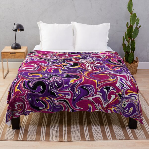 Item preview, Purple and pink fluid art, abstract liquid girly pattern designed and sold by NadiaChevrel.