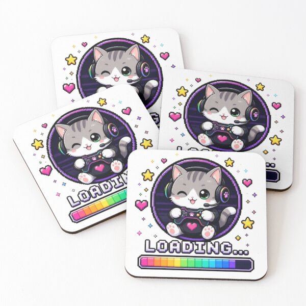 Item preview, Loading Cat Gaming Tee designed and sold by Stylestickers55.