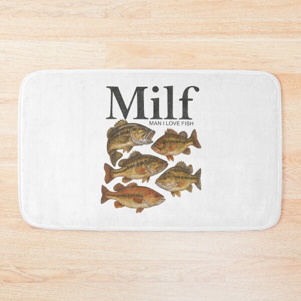 Item preview, MILF Man I Love Fish Funny Bass Fishing Fisherman designed and sold by ostenlee.
