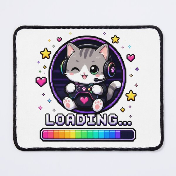 Item preview, Loading Cat Gaming Tee designed and sold by Stylestickers55.