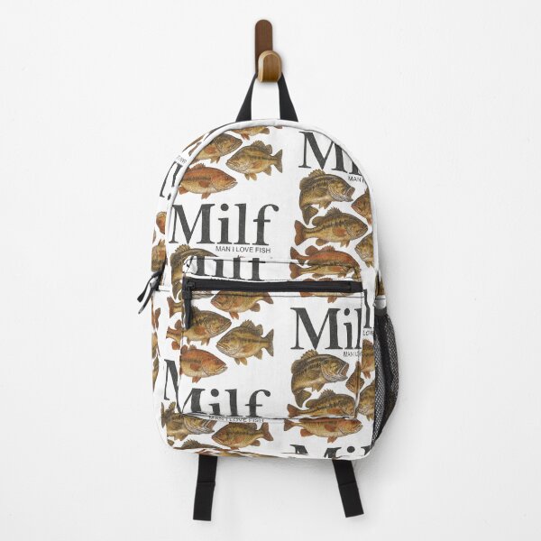 Item preview, MILF Man I Love Fish Funny Bass Fishing Fisherman designed and sold by ostenlee.