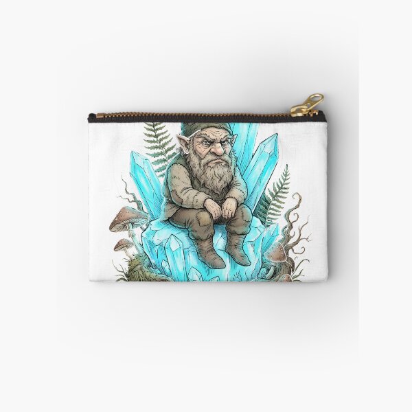 Item preview, Hand Drawn Forest Gnome Crystal Keep Out designed and sold by EKHOAISTORE.
