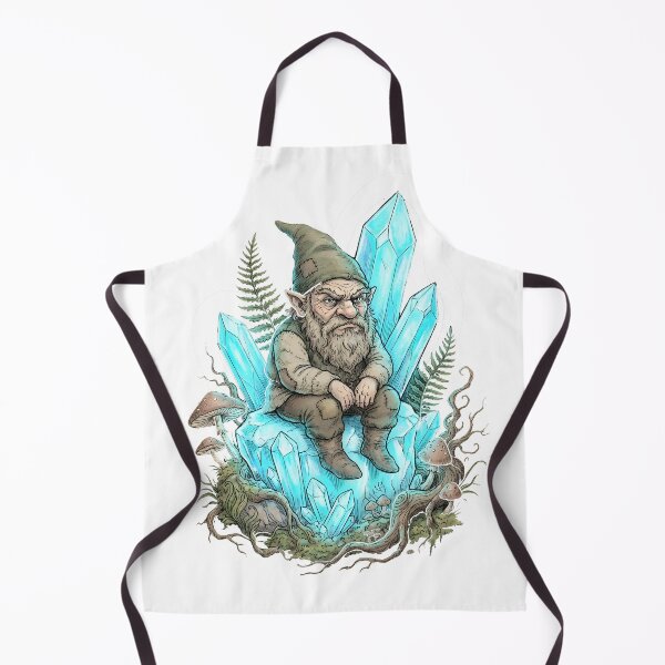 Item preview, Hand Drawn Forest Gnome Crystal Keep Out designed and sold by EKHOAISTORE.