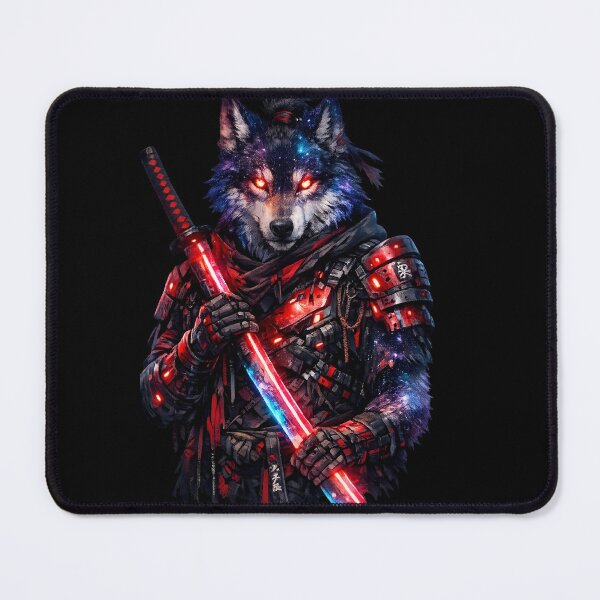 Item preview, Vigilant Cyber Samurai Wolf designed and sold by Sovereign Supply Co..