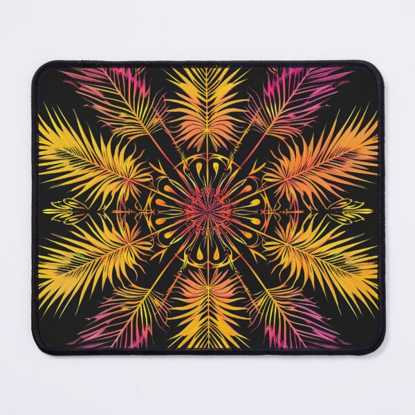 Item preview,  Tropical Palm Kaleidoscope - Symmetrical Art Nouveau Design designed and sold by RetroWaveArtCo.
