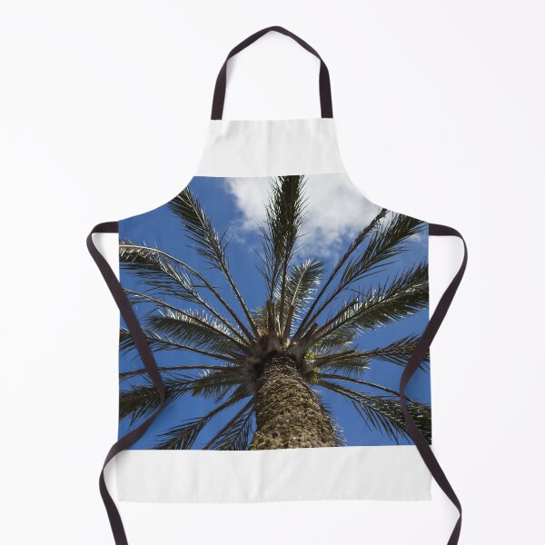 Item preview, Looking Up at a Tall Palm Tree Against a Bright Blue Sky With Wispy Clouds designed and sold by Nmallia.