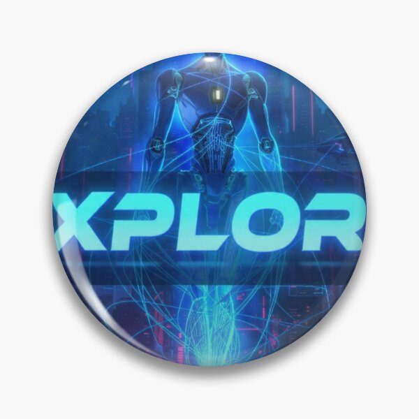 Item preview, EXPLORE - Cyberpunk Android Sci Fi City Neon Tech Discovery Design designed and sold by AiNaturalsOnly.
