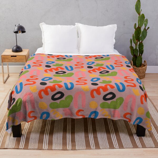 Item preview, Colorful Abstract Shapes Pattern - Modern Retro Doodle Art designed and sold by Rangmanch.