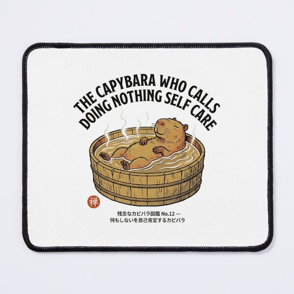 Item preview, The Capybara Who Calls Doing Nothing Self-Care — Funny Capybara Tee designed and sold by nurusubetei.