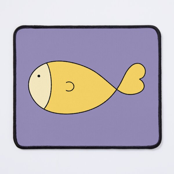 Item preview, Cute Minimalist Yellow Fish Illustration designed and sold by ubborn.