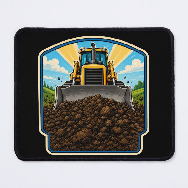 Item preview, Bulldozer Pushing Dirt Heavy Equipment Operator Construction Design designed and sold by kakmi-art.