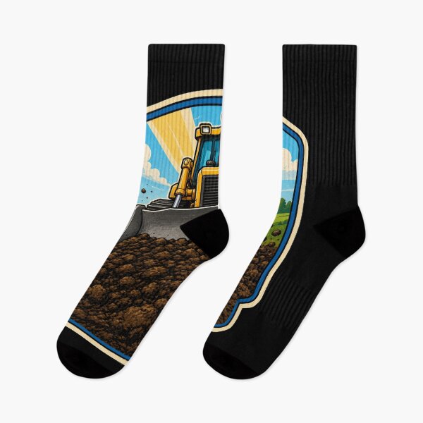 Item preview, Bulldozer Pushing Dirt Heavy Equipment Operator Construction Design designed and sold by kakmi-art.