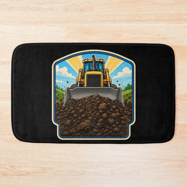 Item preview, Bulldozer Pushing Dirt Heavy Equipment Operator Construction Design designed and sold by kakmi-art.