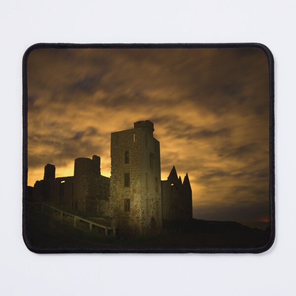 Item preview, Slains Castle, Draculas Castle Burns in the Dusk Light designed and sold by Scott-Tilley Photography.