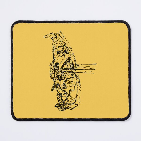 Item preview, Rat Skull & Skewers - (#F8CC53) designed and sold by The Stippler Process.