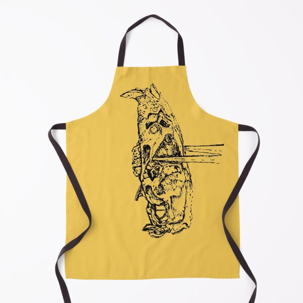 Item preview, Rat Skull & Skewers - (#F8CC53) designed and sold by The Stippler Process.