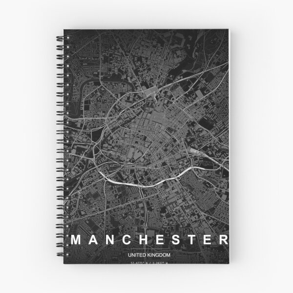 Item preview, Manchester Night Map Print Dark designed and sold by WordsSquirrel.