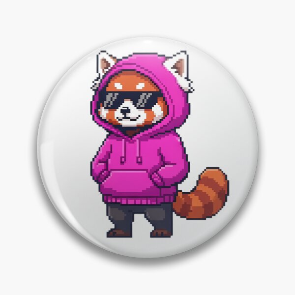 Item preview, Retro 16 Bit Pixel Hypebeast Red Panda Mascot designed and sold by DripCultureLab.