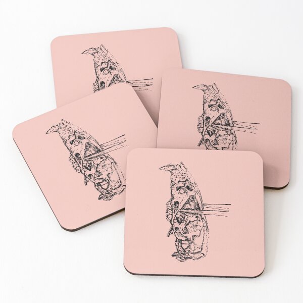 Item preview, Rat Skull & Skewers - (#F3C0B7) designed and sold by The Stippler Process.