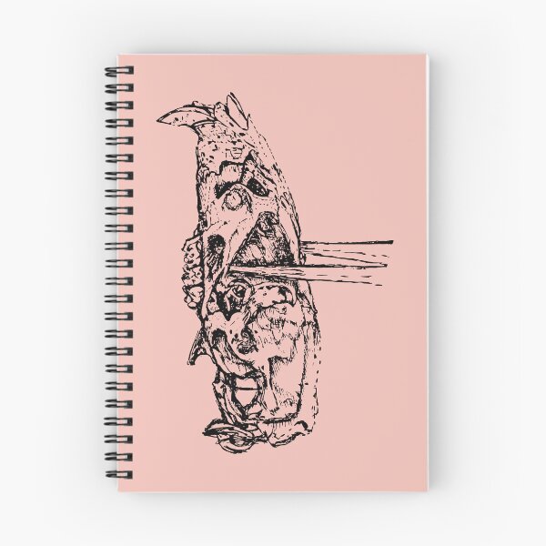 Item preview, Rat Skull & Skewers - (#F3C0B7) designed and sold by The Stippler Process.