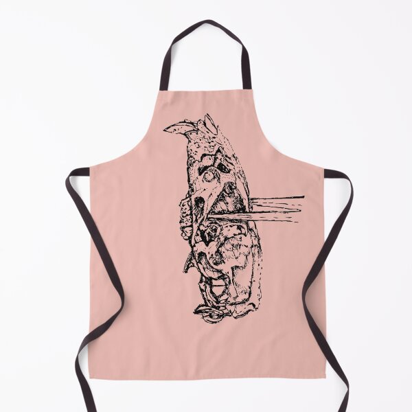 Item preview, Rat Skull & Skewers - (#F3C0B7) designed and sold by The Stippler Process.