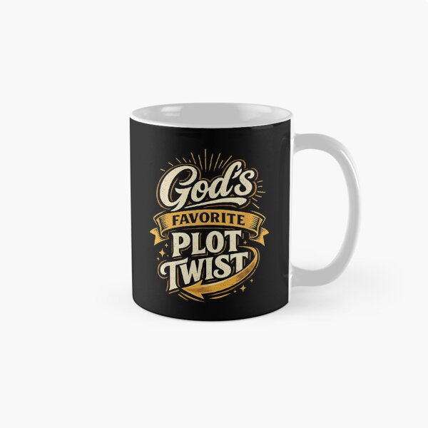 Item preview, God's Favorite Plot Twist Faith Based Christian Inspirational Quote designed and sold by ostenlee.
