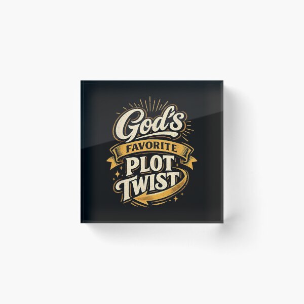 Item preview, God's Favorite Plot Twist Faith Based Christian Inspirational Quote designed and sold by ostenlee.