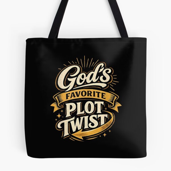 Item preview, God's Favorite Plot Twist Faith Based Christian Inspirational Quote designed and sold by ostenlee.