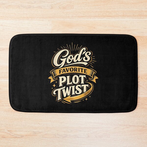 Item preview, God's Favorite Plot Twist Faith Based Christian Inspirational Quote designed and sold by ostenlee.