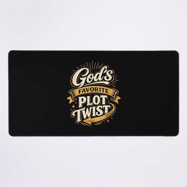 Item preview, God's Favorite Plot Twist Faith Based Christian Inspirational Quote designed and sold by ostenlee.