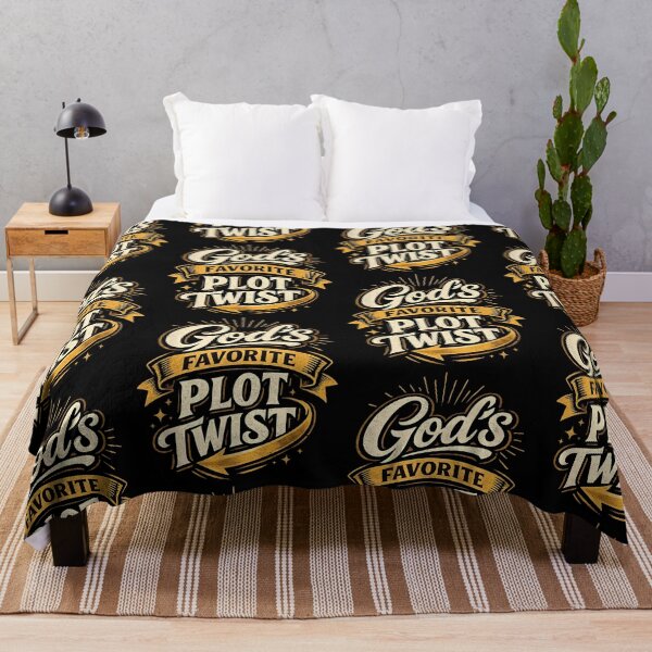 Item preview, God's Favorite Plot Twist Faith Based Christian Inspirational Quote designed and sold by ostenlee.