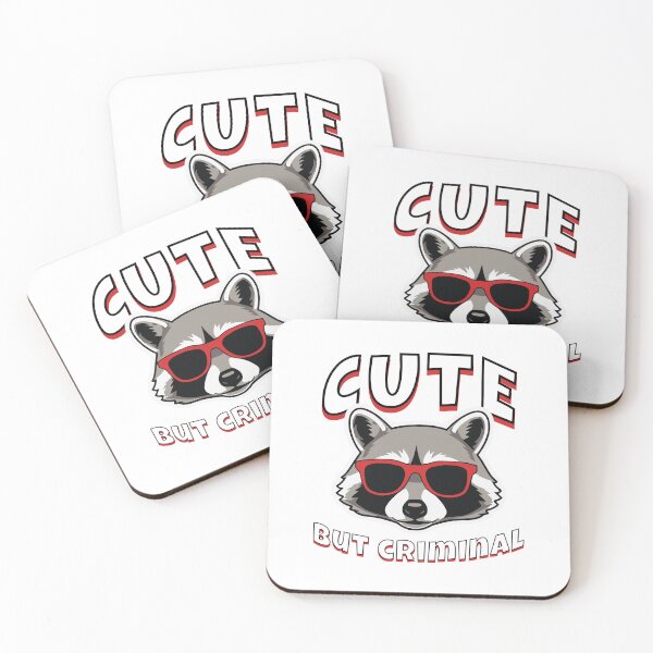 Item preview, Cute But Criminal Raccoon designed and sold by made-of-awesome.
