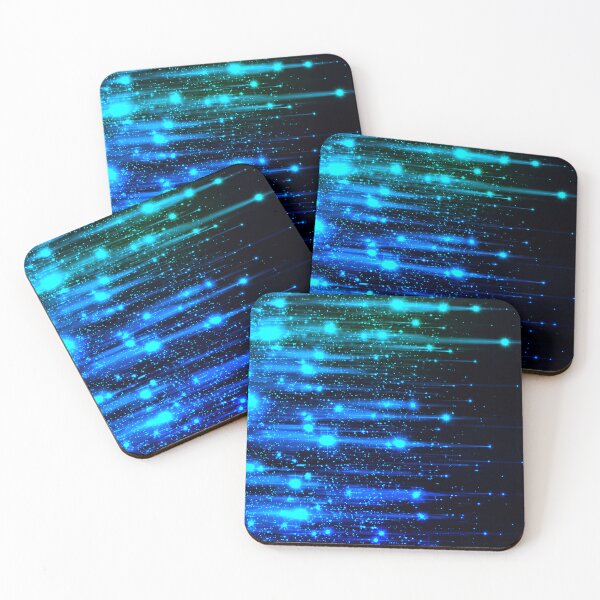 Item preview, Blue Cosmic Light Trails Abstract Technology Background designed and sold by Exodoi.