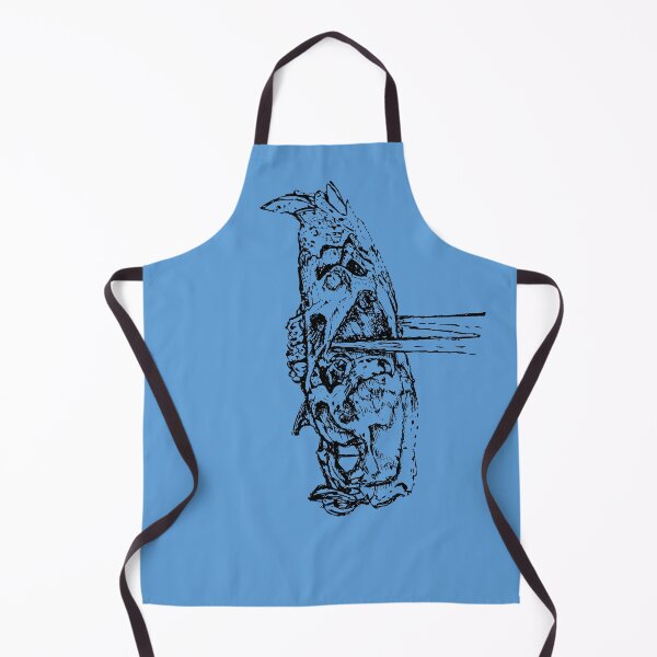 Item preview, Rat Skull & Skewers - (#5E9FDA) designed and sold by The Stippler Process.