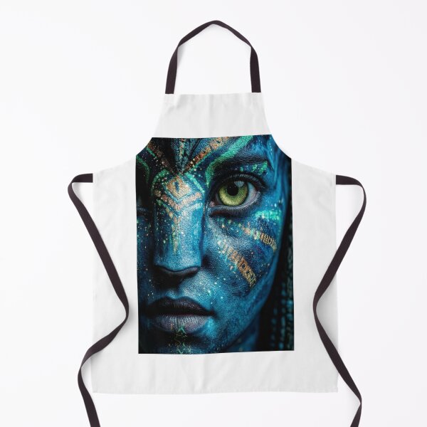 Item preview, Blue Alien Portrait Tee | Neon Na'vi Face Art All-Over Print designed and sold by BHOWMIK STORE.