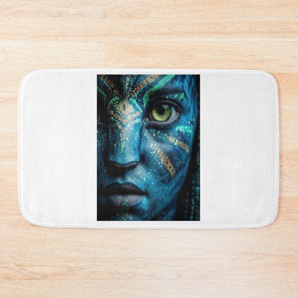 Item preview, Blue Alien Portrait Tee | Neon Na'vi Face Art All-Over Print designed and sold by BHOWMIK STORE.