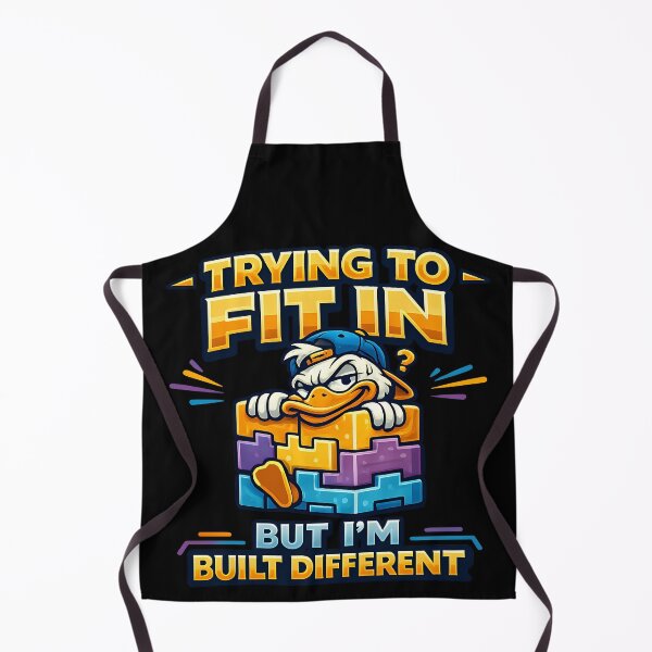 Item preview, Trying To Fit In But Im Built Different Funny Duck designed and sold by TeeTimeTreasure.