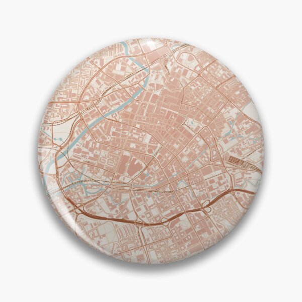 Item preview, Manchester River Map Print Pastel designed and sold by WordsSquirrel.