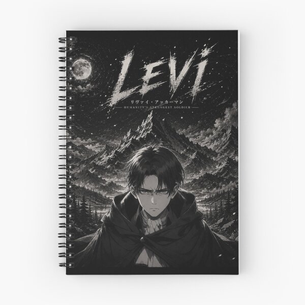 Item preview, Levi Ackerman Attack on Titan | Monochrome Anime Nightscape Art | Dark Anime Warrior Art | Attack on Titan warriors in Anime designed and sold by Templatemini.