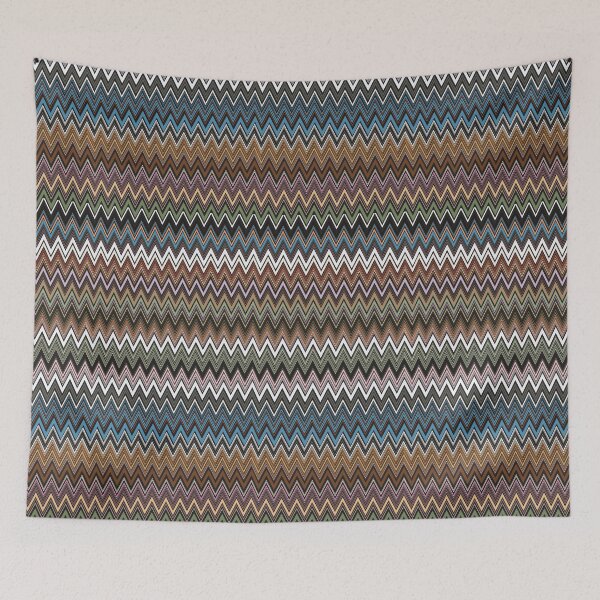 Item preview, Missoni textile vector seamless repeat pattern with retro colors designed and sold by Retro Street Studios.