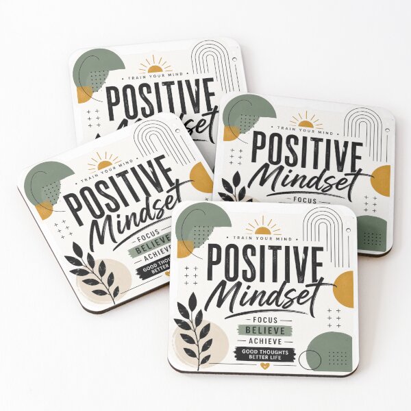 Item preview, Positive Mindset Modern Minimalist Sticker designed and sold by Omanut Studio — By Ashwin..
