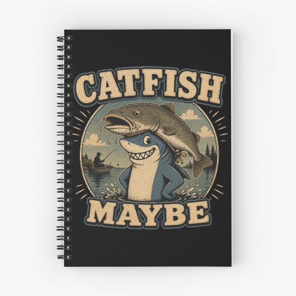Item preview, Catfish Maybe Funny Fishing Shark Art designed and sold by Retr0Tshirts.