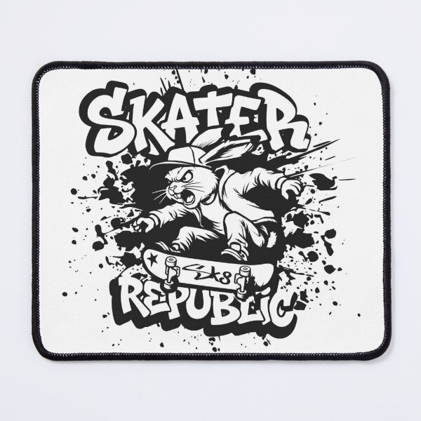 Item preview, Skater Republic Furious Rabbit T-shirt designed and sold by AdrianShirt.
