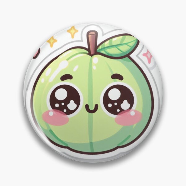 Item preview, Kawaii Guava Fruit Sticker designed and sold by PastelPawsArt.
