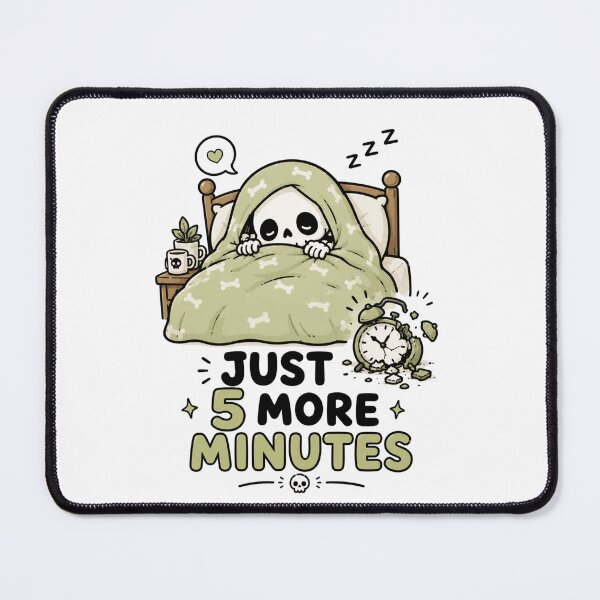 Item preview, Funny Skeleton Sleepy Burnout T-Shirt designed and sold by MaynyStudio.