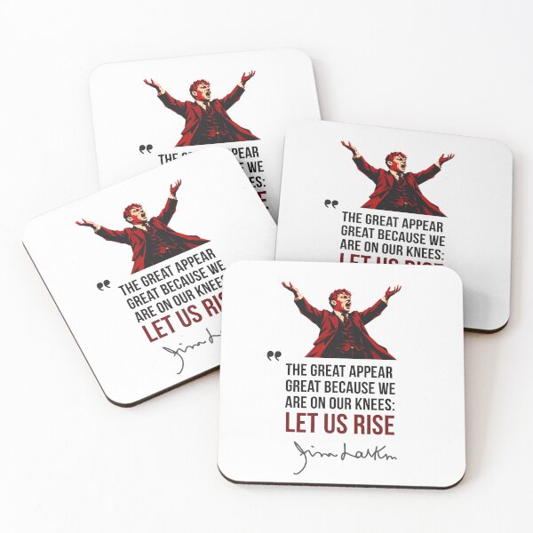 Item preview, Jim Larkin - The Great Appear Great Because We Are On Our Knees designed and sold by Red-Star-Coop.